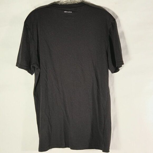 ADIDAS Men Medium Black Workout Athletic Tee Short Sleeve T Shirt - Picture 7 of 7
